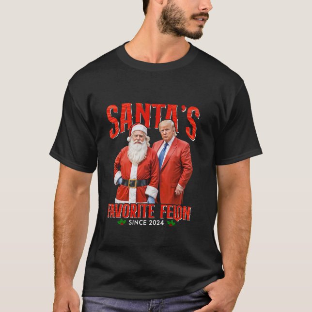 Camiseta Felón favorito de Santa desde 2024 Navidades Navid (Anverso)