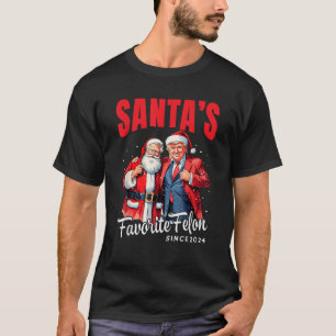 Camiseta Felón favorito de Santa desde Navidad de 2024 Navi
