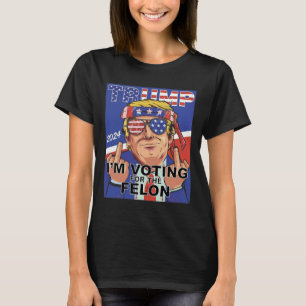 Camiseta Felon Trump 2024 Votando Por El Felon