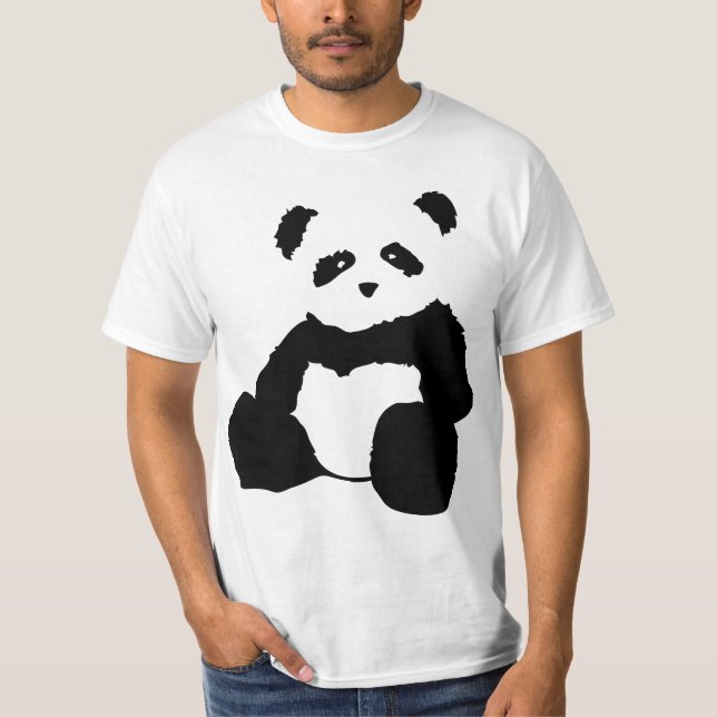 Camiseta felpa de la panda (Anverso)