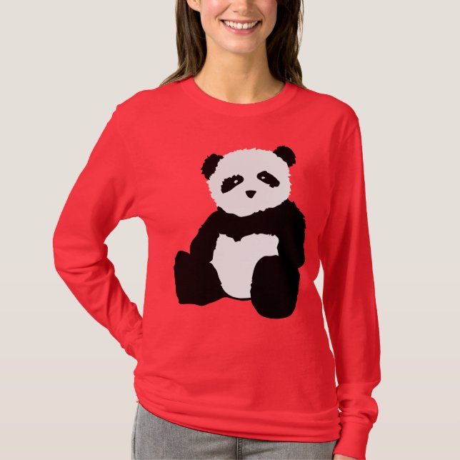 Camiseta felpa de la panda (Anverso)