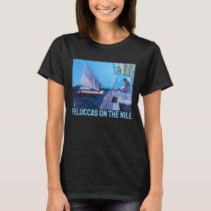 Camiseta Feluccas en el Nilo Pintura de Alfred Fox