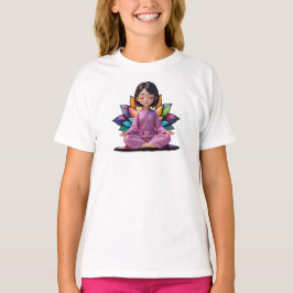 Camiseta Fem Infantil Básica Meditação-2