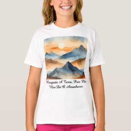 Camiseta Fem Juvenil Básica Amanhecer da Terra-1