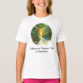 Camiseta Fem Juvenil Básica Reflexos da Terra-2