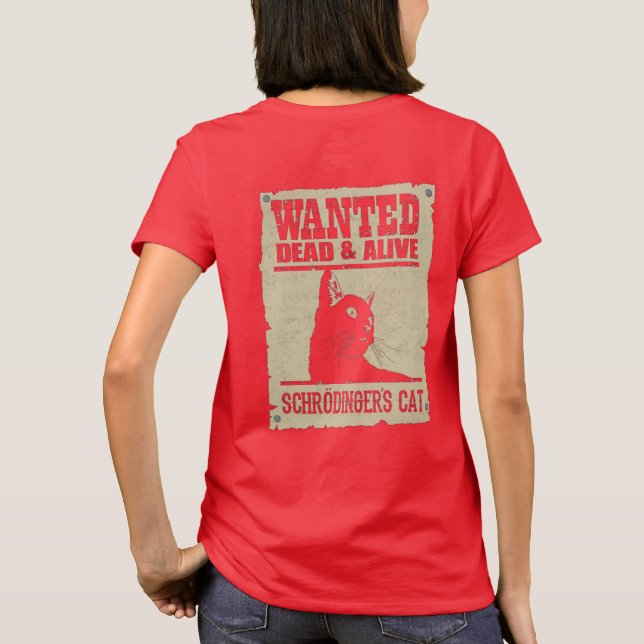 Camiseta Fem. Schrodinger's Cat - Dark - Back (Reverso)