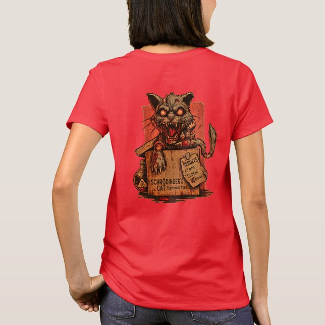 Camiseta Fem. Schrodinger's Zombie Cat - Back (Reverso)