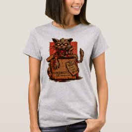 Camiseta Fem. Schrodinger's Zombie Cat - Front