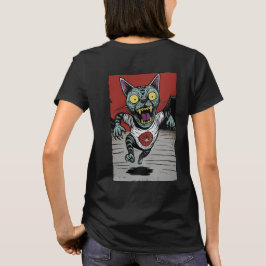 Camiseta Fem. Zombie Runner Cat - Back