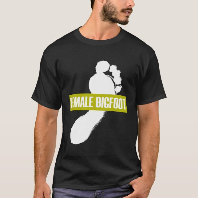 Camiseta Female Big Foot Print  Giant Tall Women Girls (Anverso)