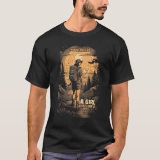 Camiseta Female Hiker Hiking I Know I Hike Like A Girl Grap