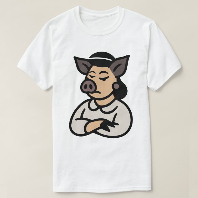 Camiseta Female Pig (Diseño del anverso)