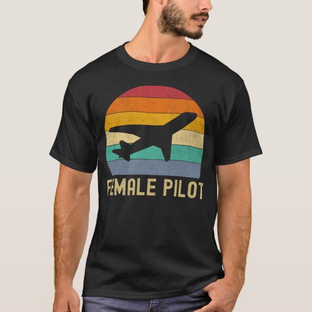 Camiseta Female Pilot Definition  Aviation (Anverso)