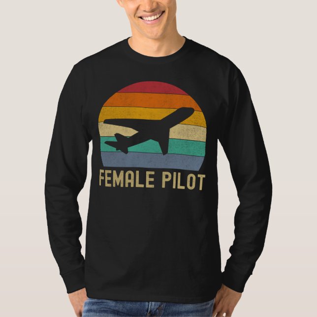 Camiseta Female Pilot Definition  Aviation (Anverso)