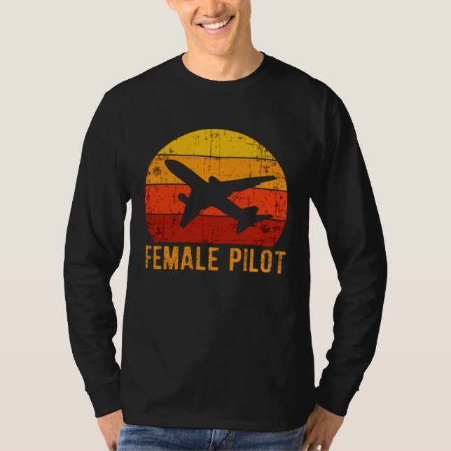 Camiseta Female Pilot Definition  Aviation  3 (Anverso)