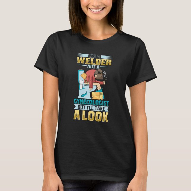 Camiseta Female Welder  Welding Mechanic Forge (Anverso)