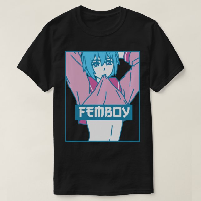 Camiseta Femboy Estética Pastel Gay Yaoi Anime Boy Crossdr (Diseño del anverso)