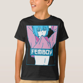 Camiseta Femboy Estética Pastel Yaoi Anime Boy Crossdressi