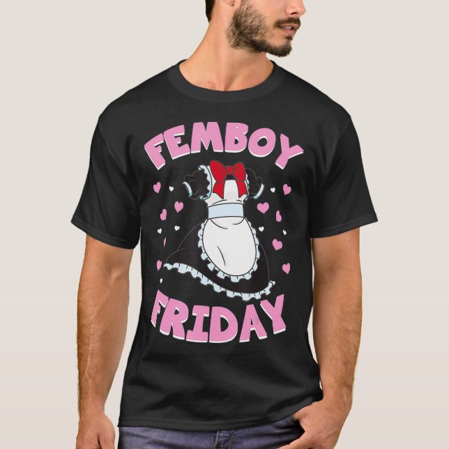 Camiseta Femboy Friday Queer Gay Crossdressing Estética (Anverso)