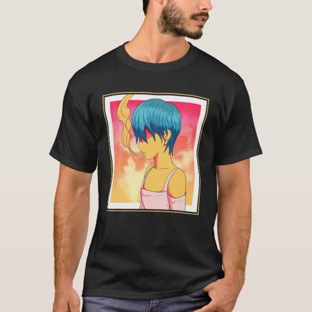 Camiseta Femboy Yaoi Gay Aesthetic Crossdressing Sad Anime (Anverso)