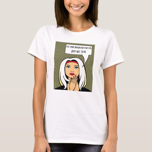 Camiseta femenina #12 de la actitud (Anverso)