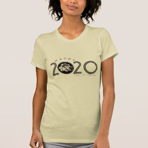 Camiseta femenina 2020 de Rat China feliz 1