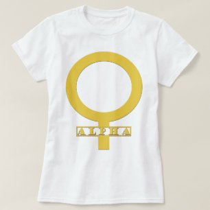 Camiseta femenina alfa