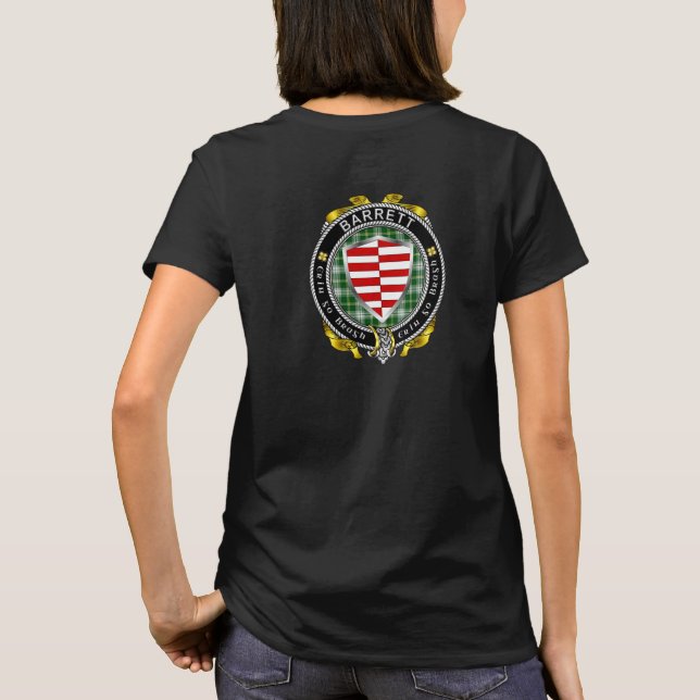 Camiseta femenina Barrett Irish Shield (Reverso)