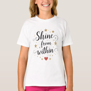 Camiseta femenina Brilla desde dentro