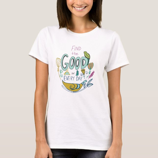 Camiseta femenina con cita inspiradora (Anverso)