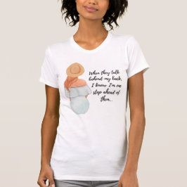 Camiseta femenina con mensaje inteligente