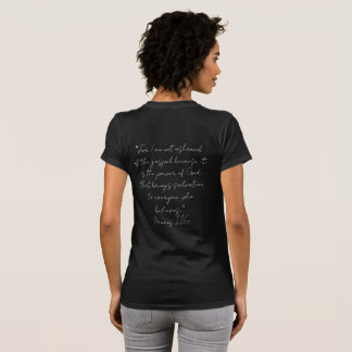 Camiseta femenina con verso en la espalda
