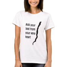 Camiseta femenina Crack
