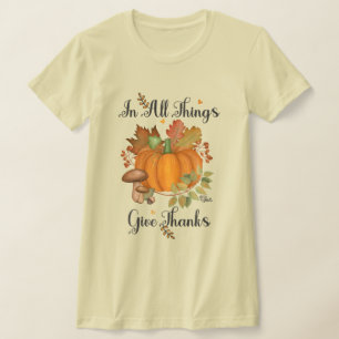 Camiseta femenina de Acción de Gracias
