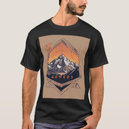 Camiseta femenina de Andes Mons: N geométrica Mini