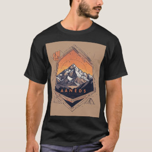 Camiseta femenina de Andes Mons: N geométrica Mini