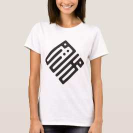 Camiseta femenina de caligrafía cúfica árabe Merie