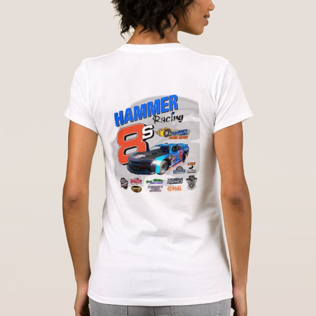 Camiseta femenina de Carreras martillo de 2025 (Reverso)