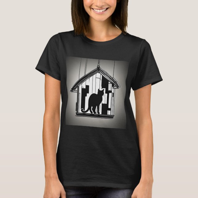 Camiseta femenina de Cat House (Anverso)
