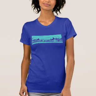 Camiseta femenina de Chicago de estilo cómico verd