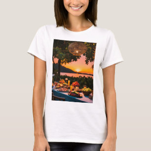 camiseta femenina de diseño de la Fansión del mund