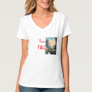 Camiseta femenina de diseño pacífico