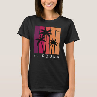 Camiseta femenina de El Gouna con puesta de sol