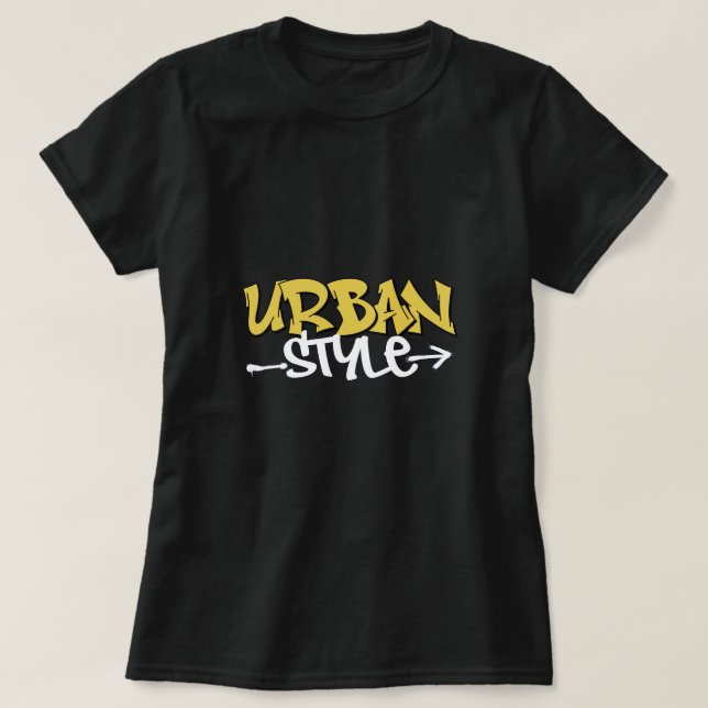 Camiseta femenina de estilo urbano (Diseño del anverso)