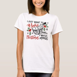 Camiseta femenina de festividad para navidades