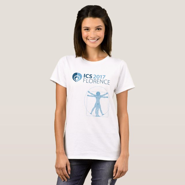 Camiseta femenina de Florencia 2017, blanca (Anverso completo)