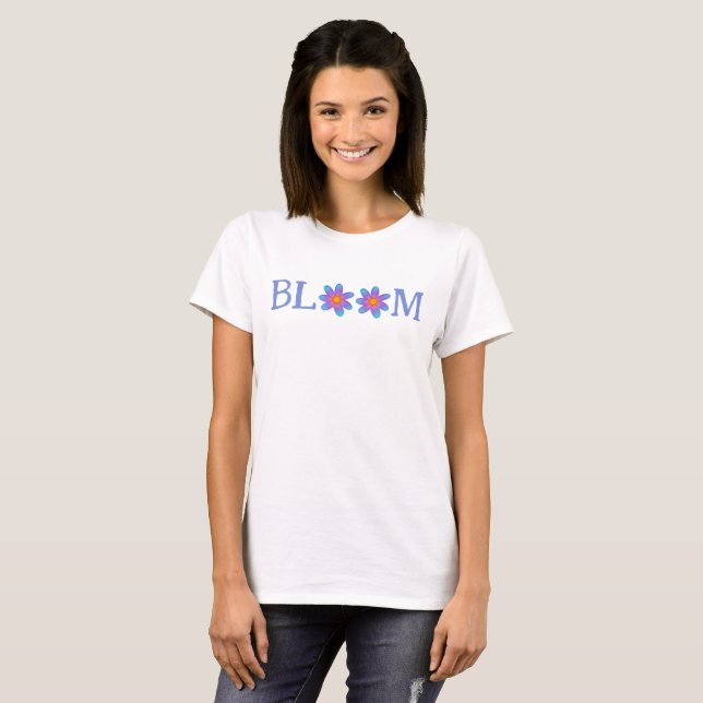 Camiseta femenina de flores de sangre (Anverso completo)