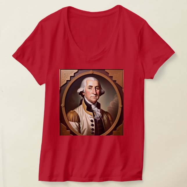 Camiseta femenina de George Washington (Distribución )