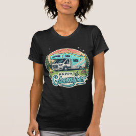Camiseta femenina de glamper feliz