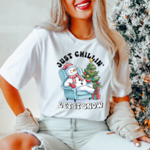 Camiseta femenina de Gnome Chillin Navidades